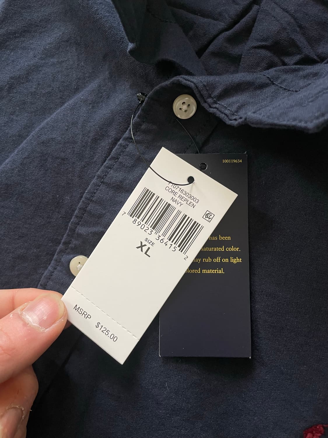 폴로 QR 가먼트다이 옥스포드 셔츠 XL 새상품 상품이미지6