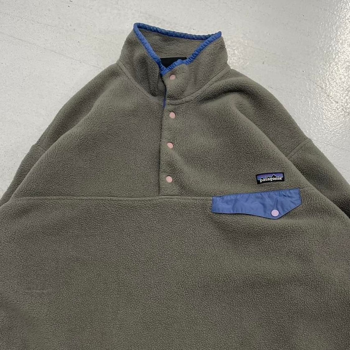 13FW 파타고니아 클래식 신칠라 스냅-티 플리스 풀오버 올리브 상품이미지2