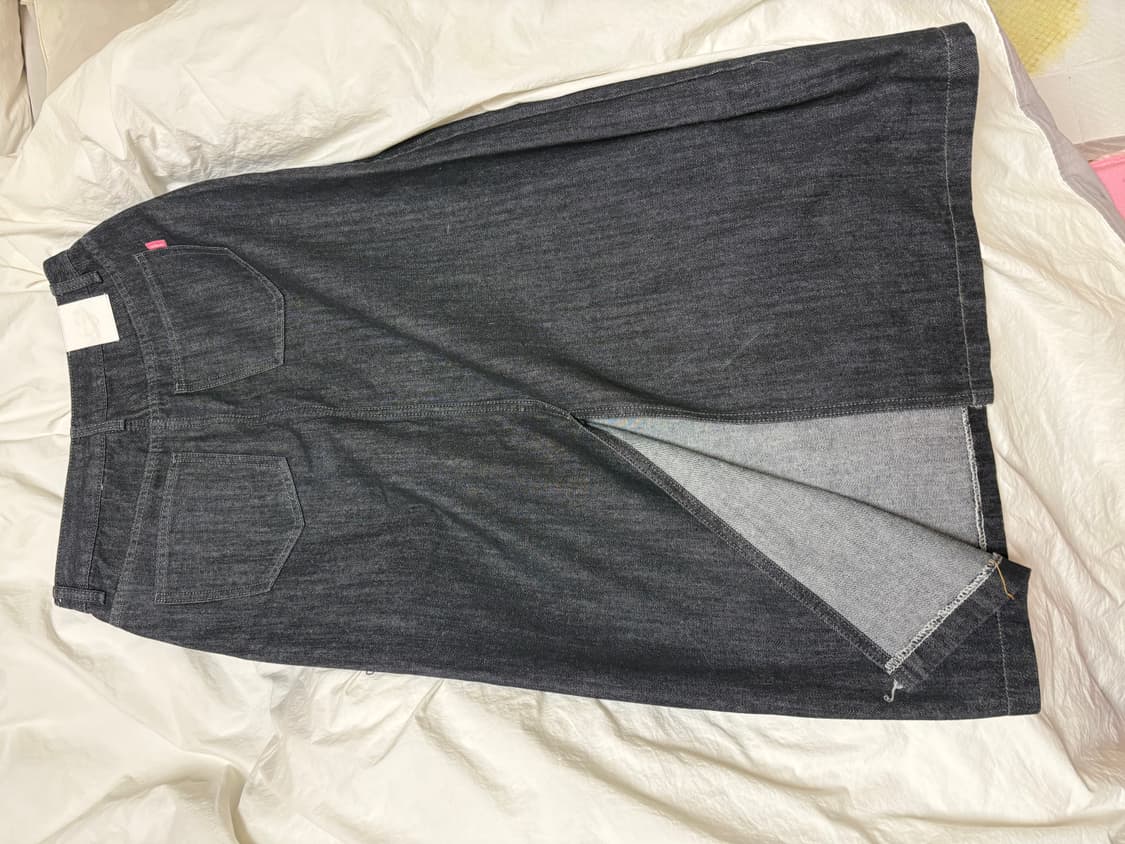 Ordinary Holiday 흑청 데님 롱스커트 상품이미지3