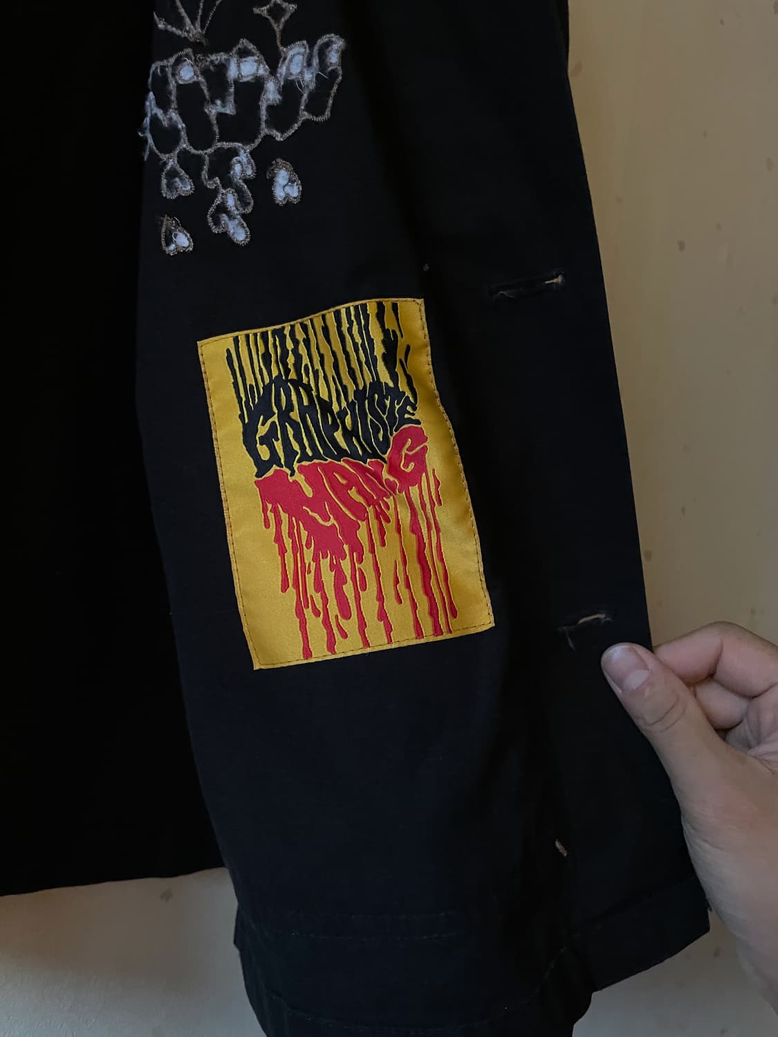 Graphiste Man G 자수 블랙 자켓 상품이미지4