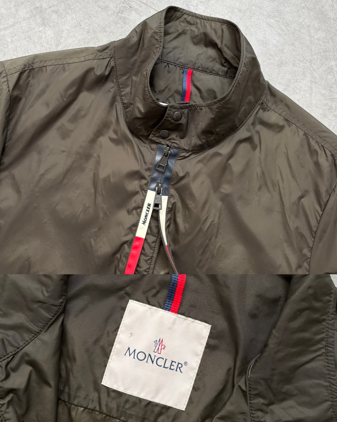 Moncler 몽클레르 카키 나일론 자켓 상품이미지4