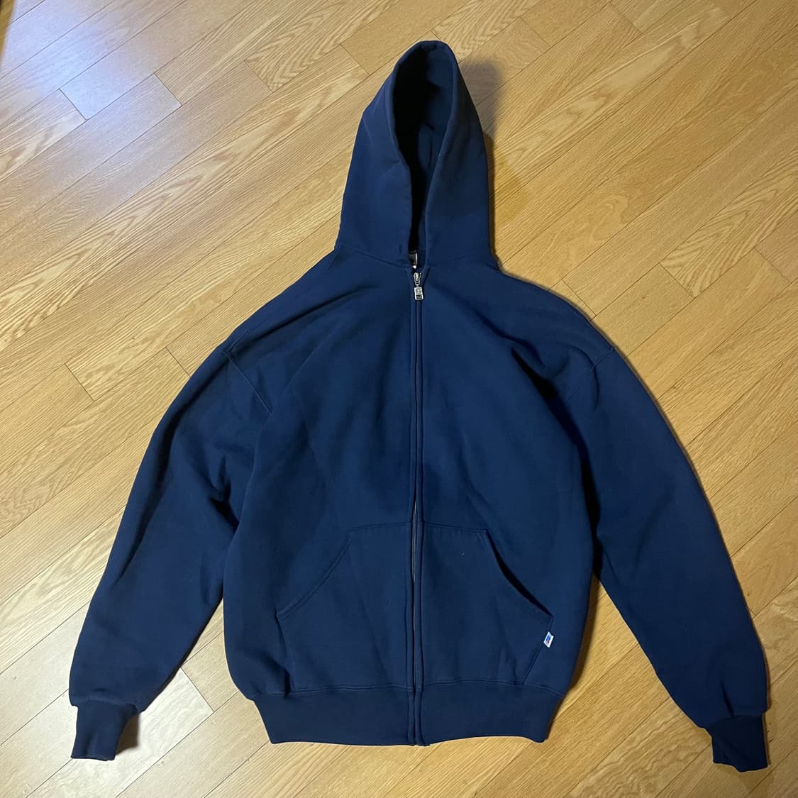 [XL] 90s 빈티지 러셀 후드집업 네이비 상품이미지2