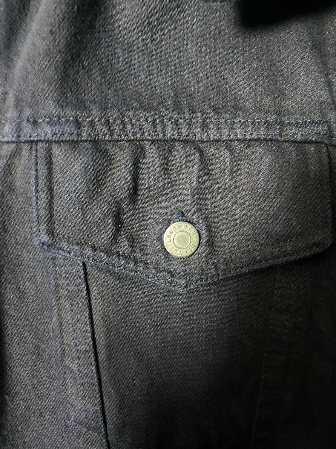 90s 헬무트랭 네이비 다이드 트러커 52사이즈 상품이미지4