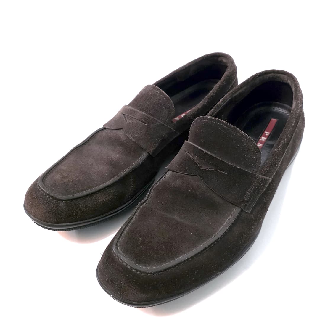 [UK9] 프라다 스웨이드 페니 로퍼 브라운 상품이미지2