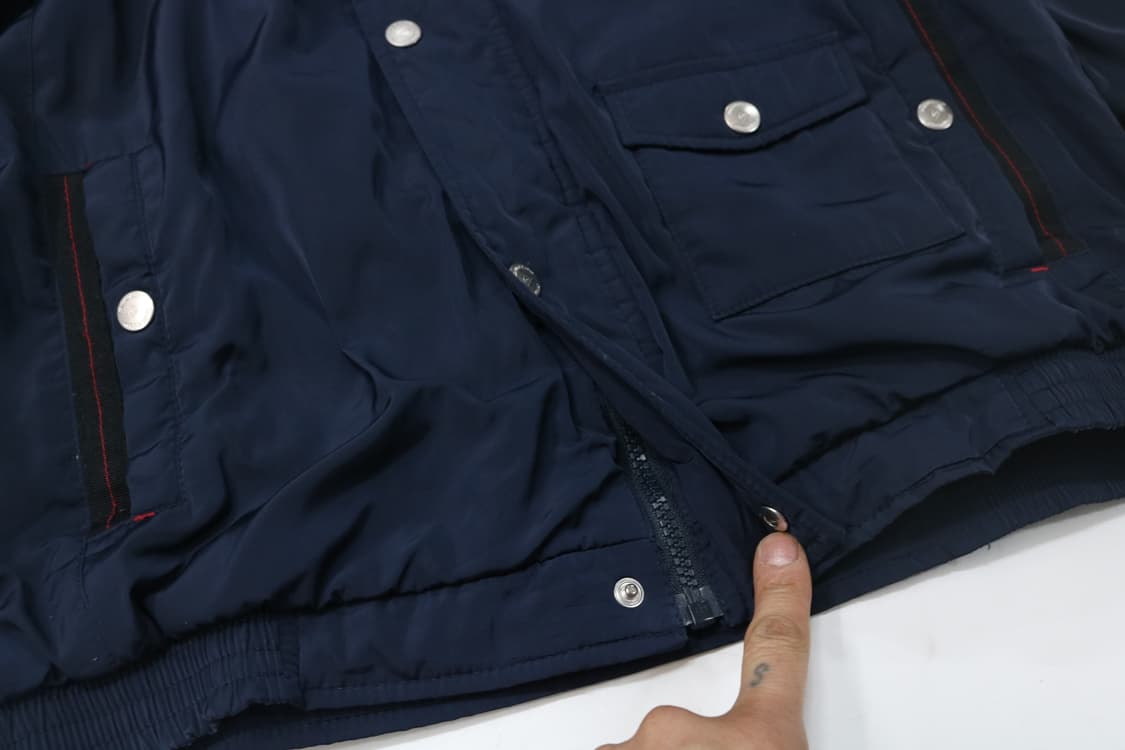 던롭 빈티지 네이비 멀티 포켓 스포츠 블루종 점퍼 (L) 상품이미지7