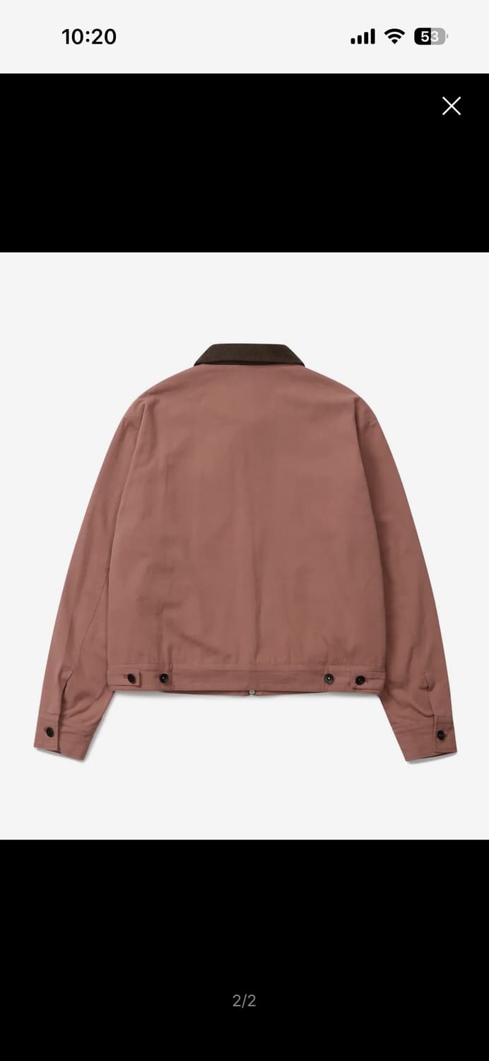 커넥트 킨록 빈티지 워시드 코튼 워크 자켓 (핑크) L 상품이미지2