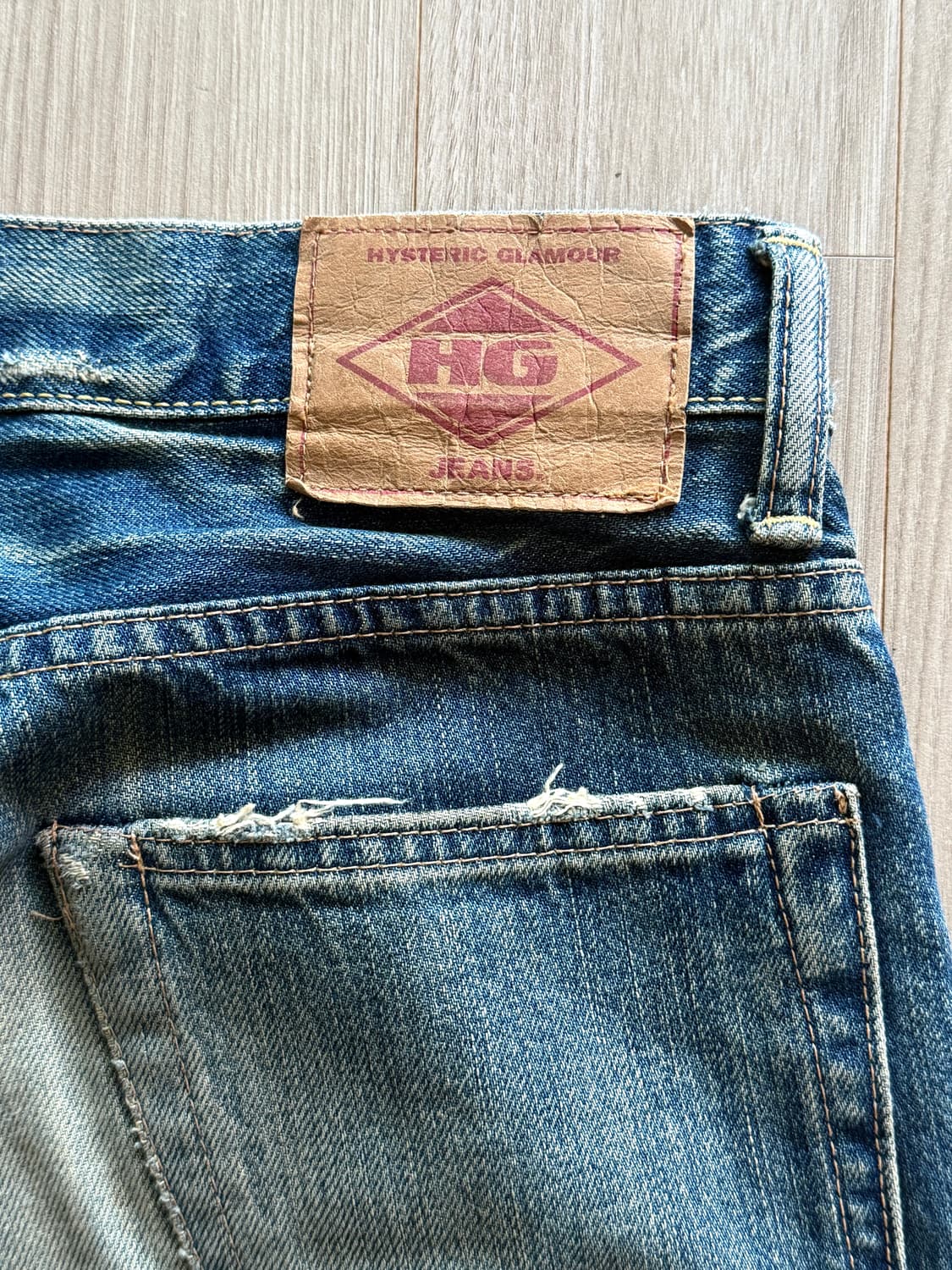 90’s Hysteric Glamour stud jeans 상품이미지9