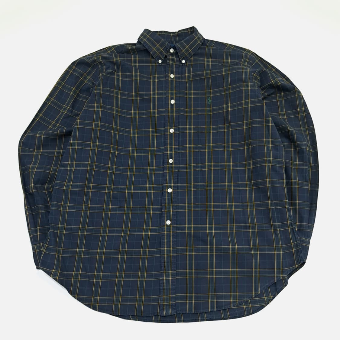 Cr628_XL 폴로 랄프로렌 모던블랙워치 타탄체크 긴팔 셔츠 상품이미지1