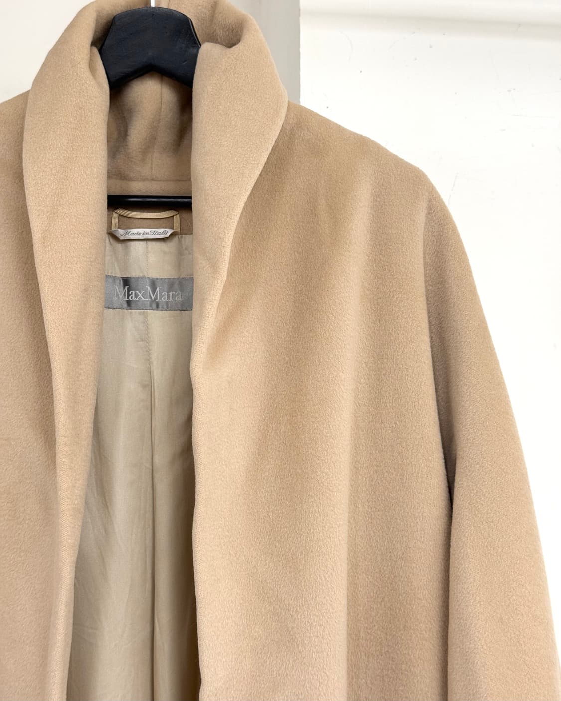 막스마라 카멜 버진울 롱코트 상품이미지4