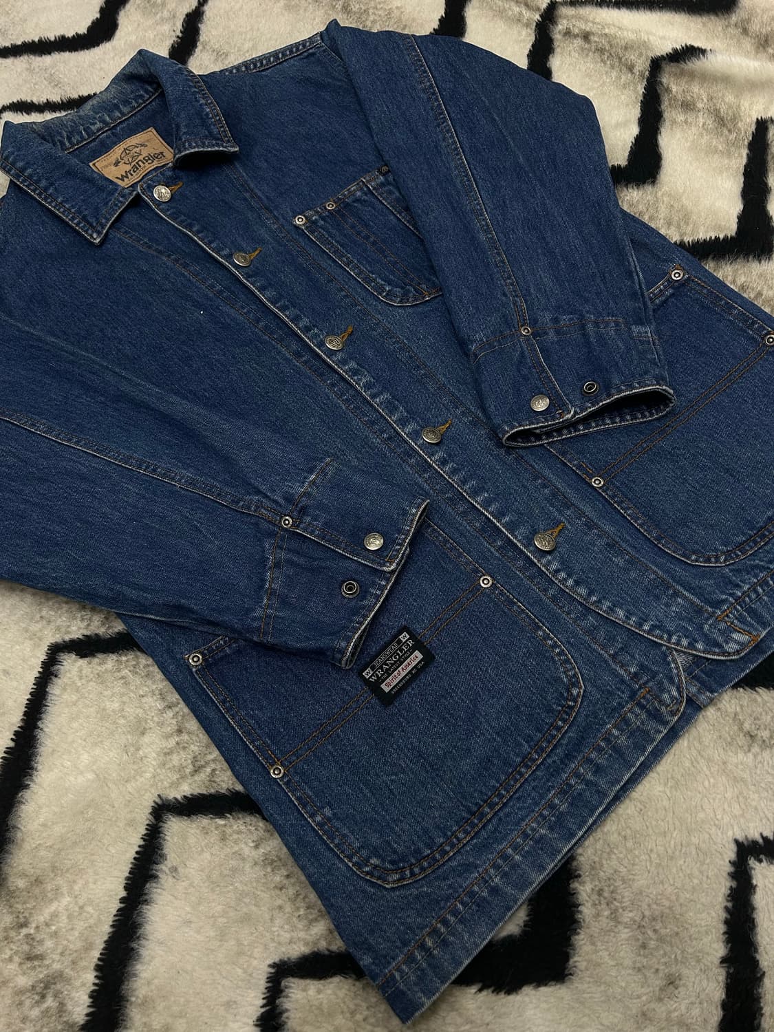 [L]랭글러90s 데님 초어 자켓/진청 상품이미지2