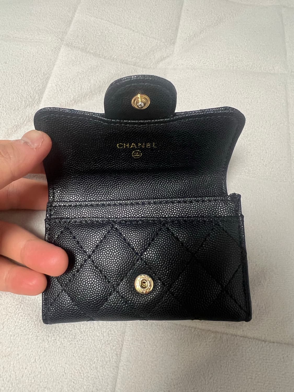 샤넬 캐비어 카드지갑 (상태S) 상품이미지3