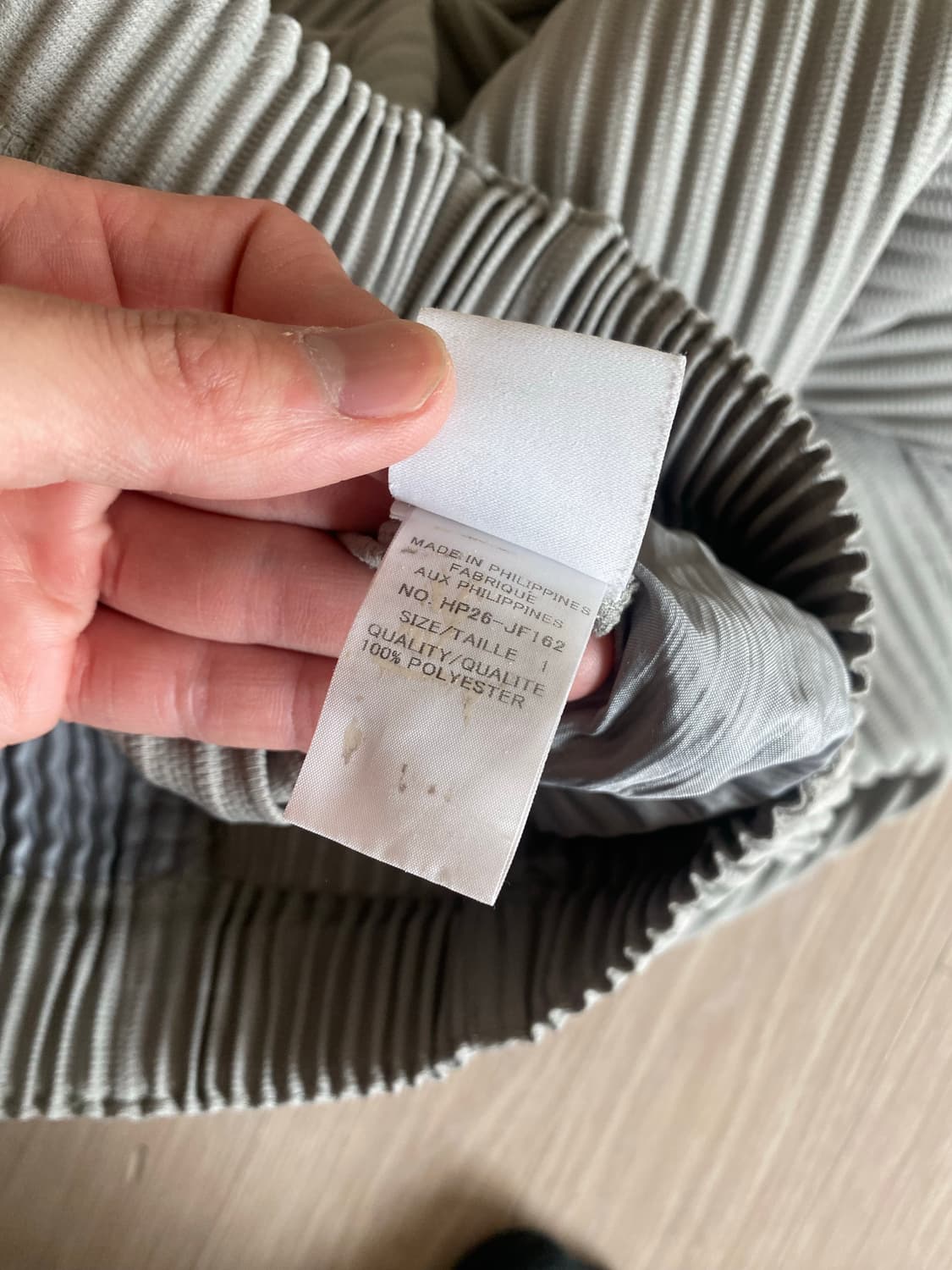 옴므플리세 멜란 그레이 하이넥 셋업 상품이미지6