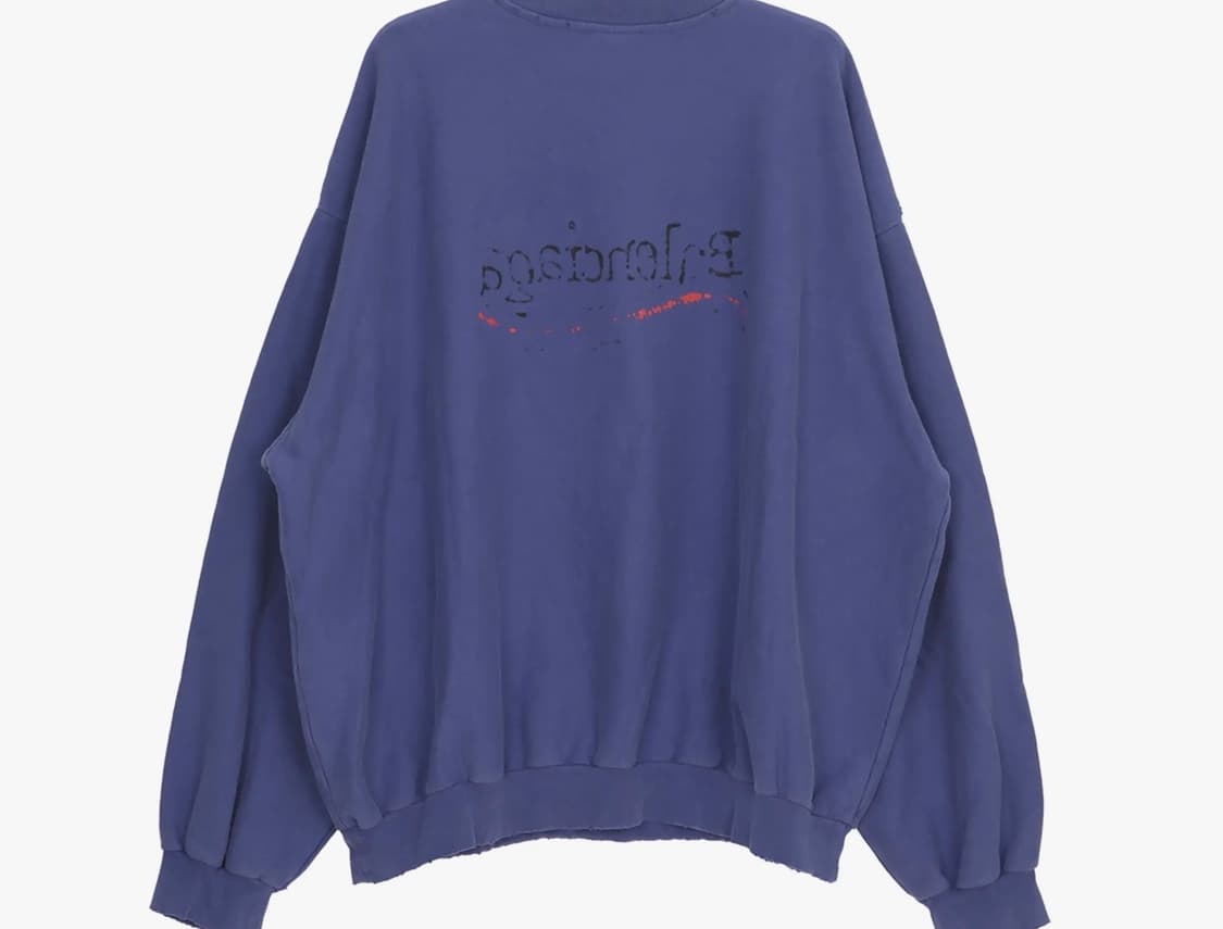 발렌시아가 웨이브로고 맨투맨 4사이즈 상품이미지2