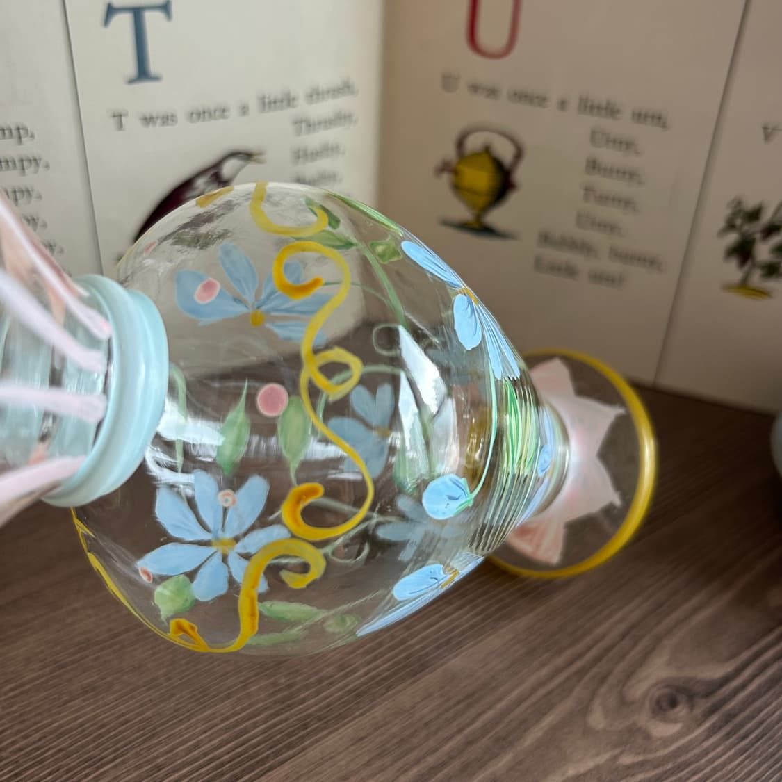 핸드페인티드 빈티지 화병 꽃병  상품이미지6