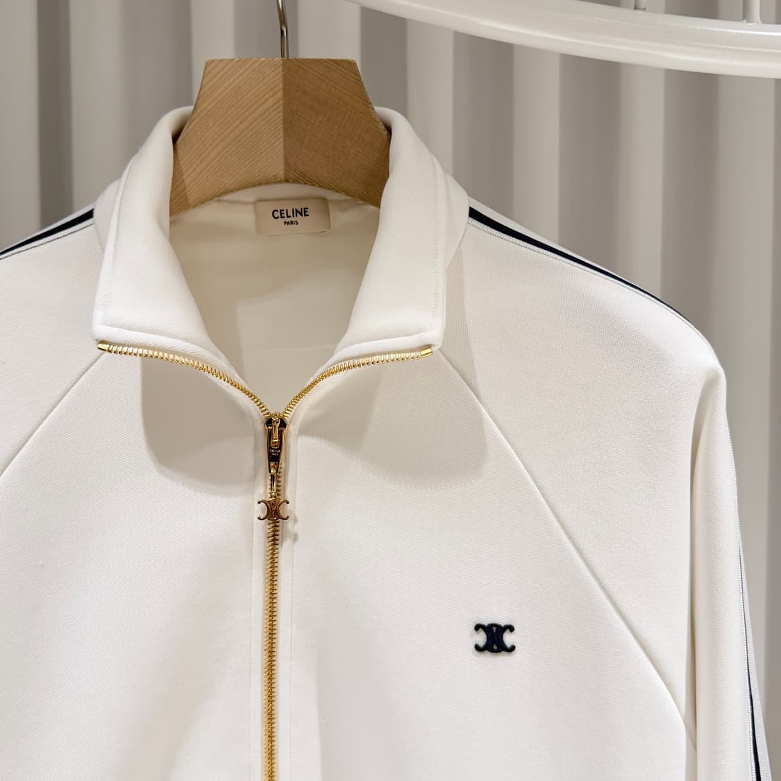 (A+/M) / 셀린느 트리오페 트랙수트 자켓 화이트 상품이미지4