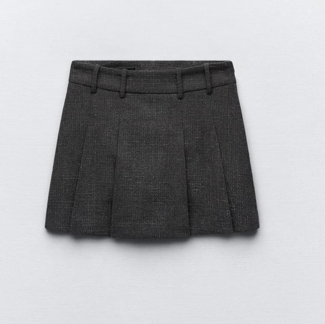 자라 메탈릭 얀 플리츠 스커트 팬츠 상품이미지2