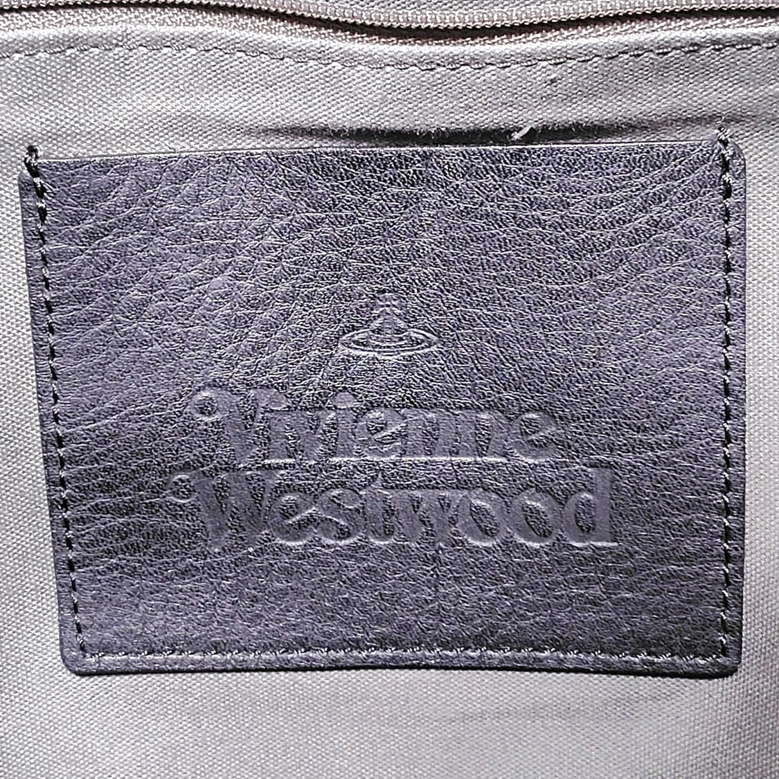 비비안 웨스트우드 로고 패턴 가죽 토트백 상품이미지9