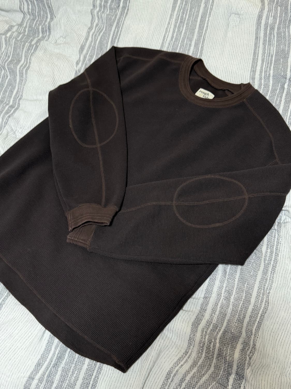 (1) 러프사이드 와플 롱슬리브 카카오 상품이미지3