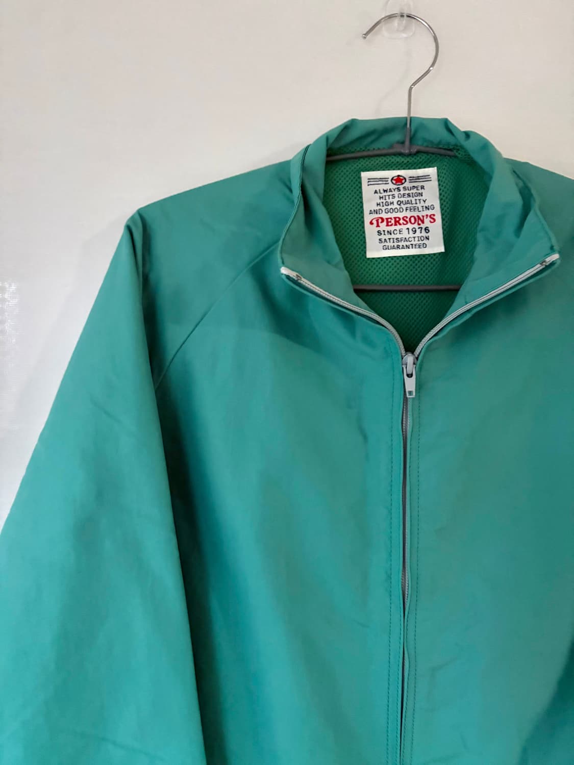 퍼슨스 80‘s 청록색 자켓, 블루종 판매합니다 상품이미지3