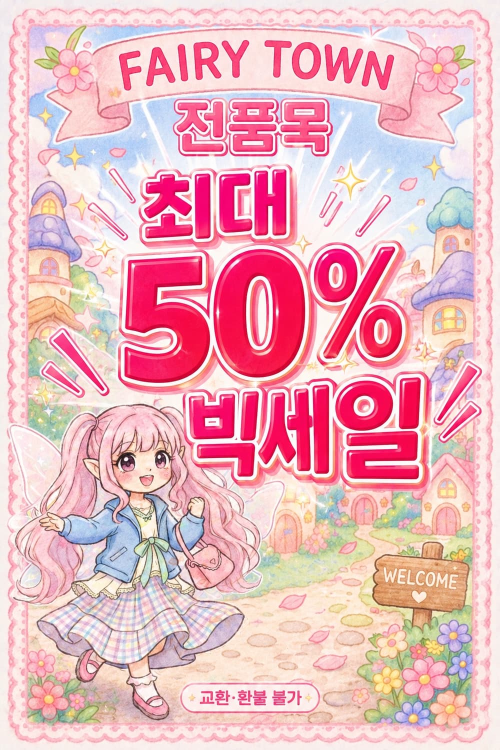 페어리타운 리뉴얼 전 빅세일 엑시즈팜 리즈리사 니혼진 페어리 갸루 펑크 상품이미지1