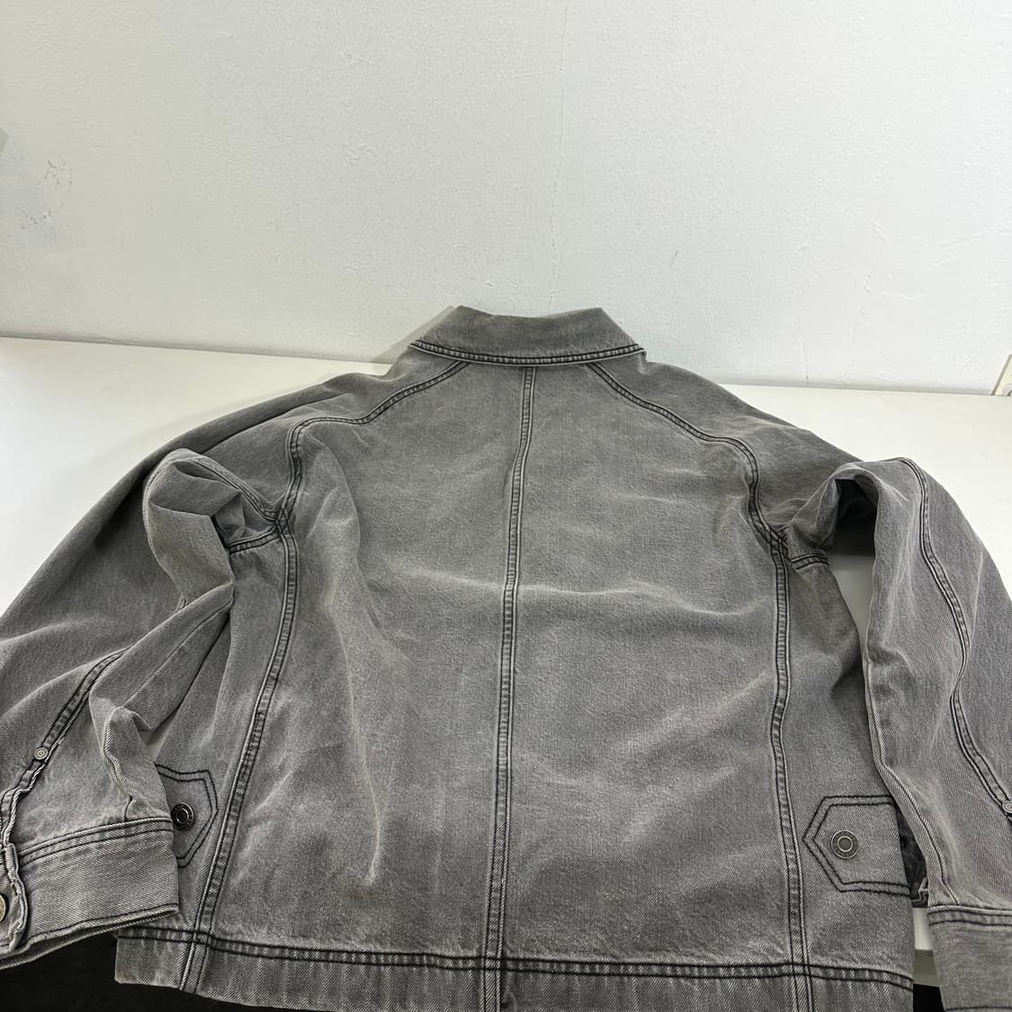 L 일꼬르소 빈티지그레이 투포켓 데님자켓 청자켓 상품이미지6