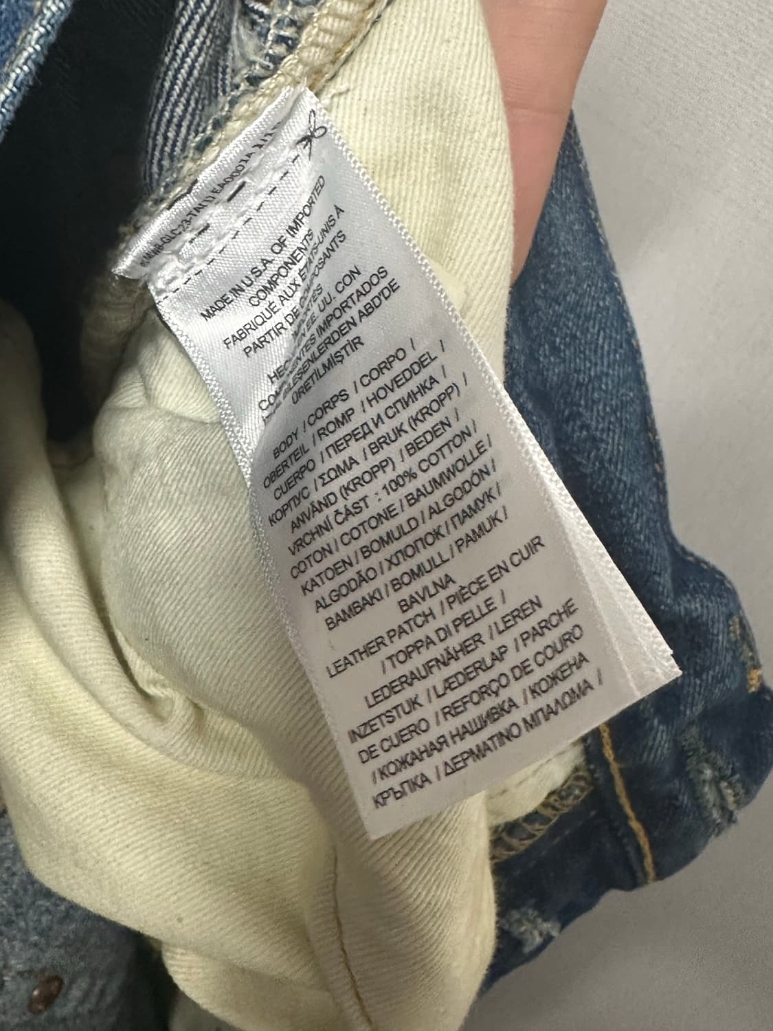 RRL 빈티지 5 포켓 제팬 우븐 셀비지 데님 상품이미지7