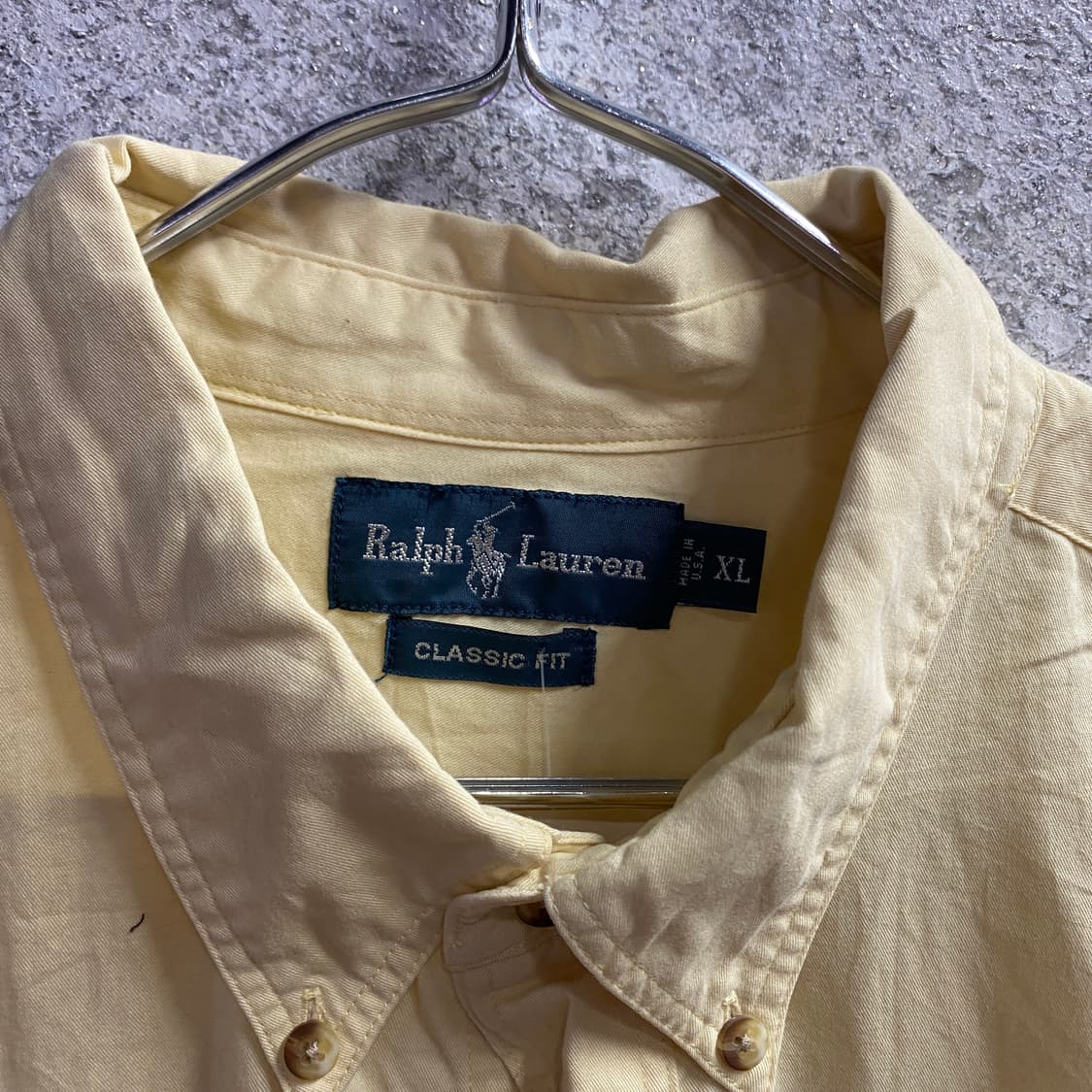 폴로 랄프로렌 옐로우 원포켓 셔츠 B3081 상품이미지3