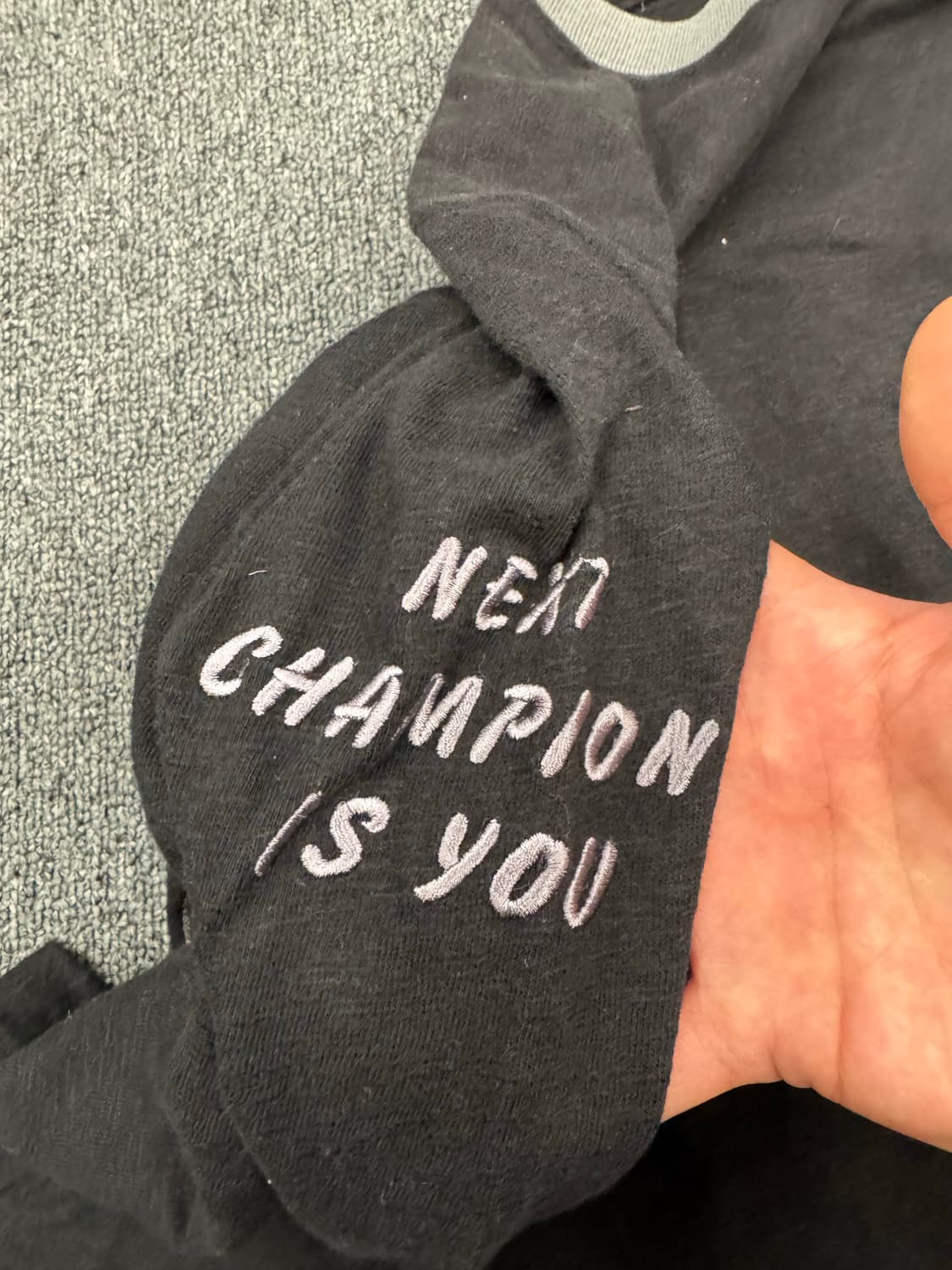 M)NorTon 빈티지 자수&프린팅 배색 롱슬리브 상품이미지5