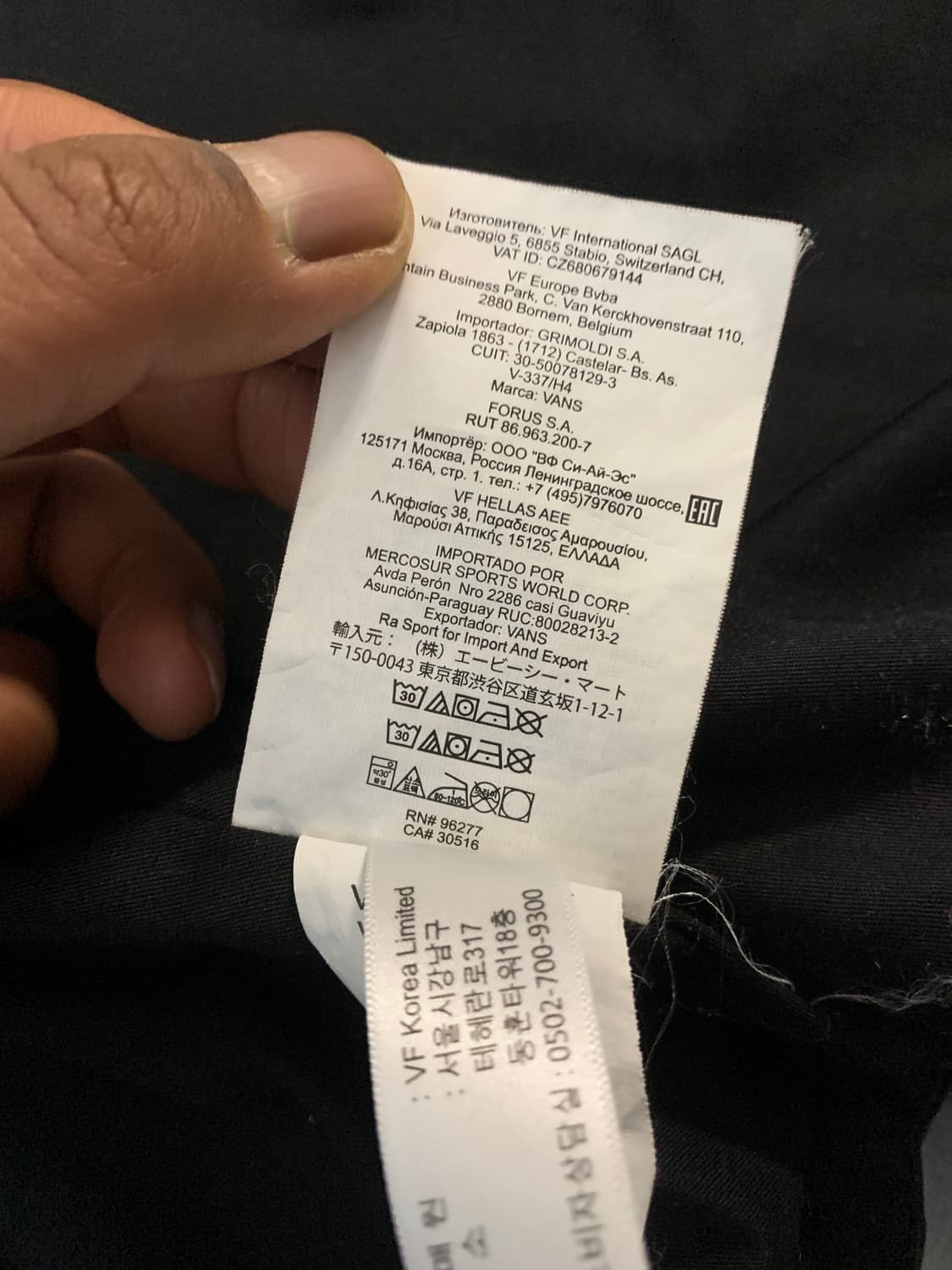 반스 드릴 초어 코트 블랙 L 상품이미지7