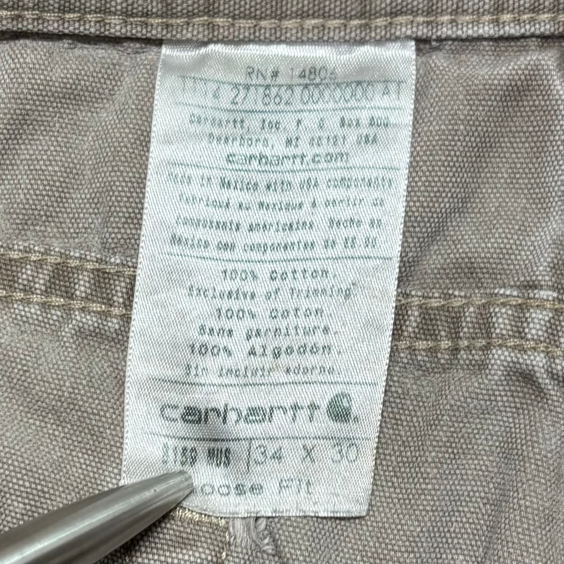 칼하트 싱글니 카펜터 디스 워크팬츠 mus 34 상품이미지6