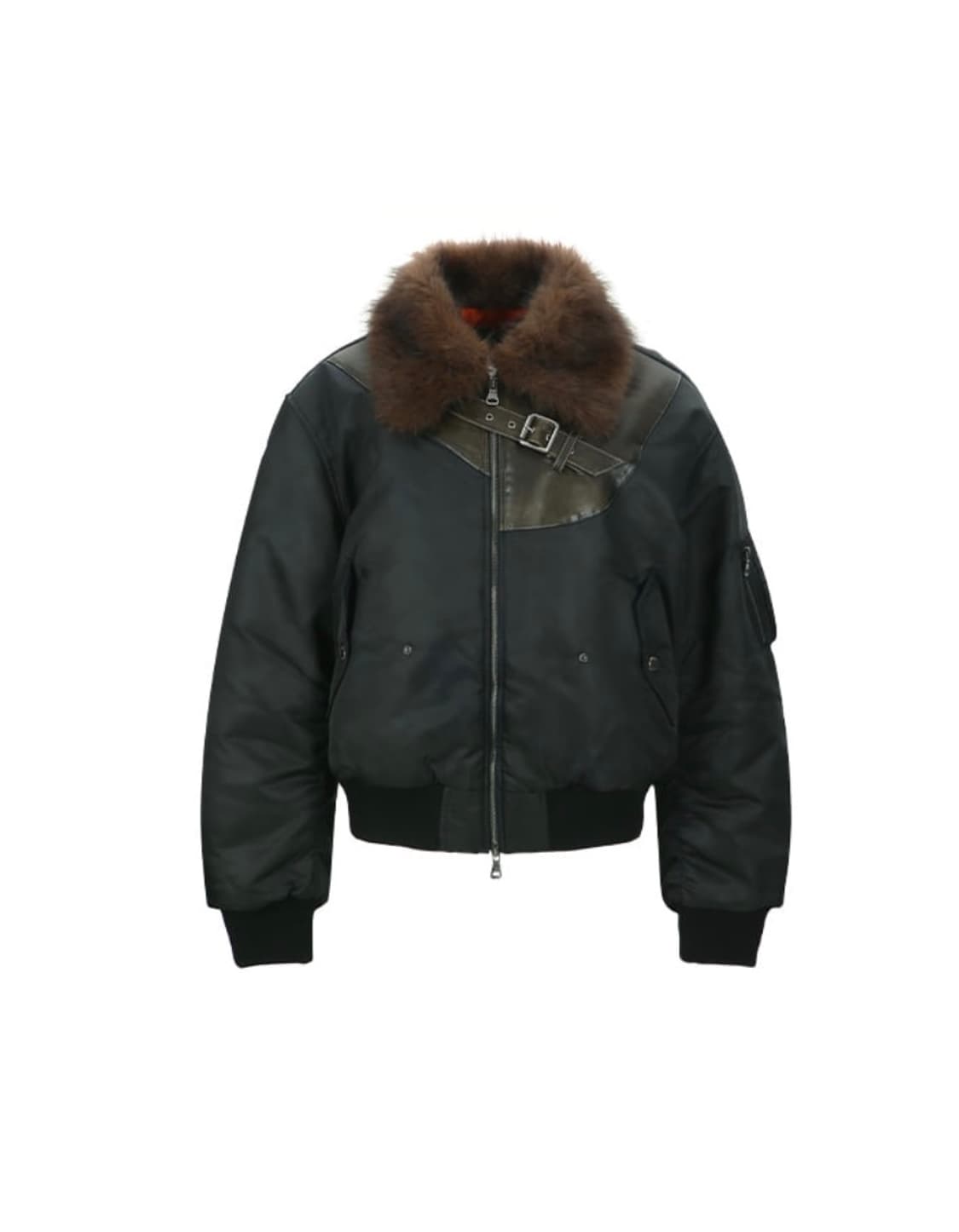 앤더슨벨 FUR COLLAR LEATHER PATCH MA-1 M사이즈 상품이미지1