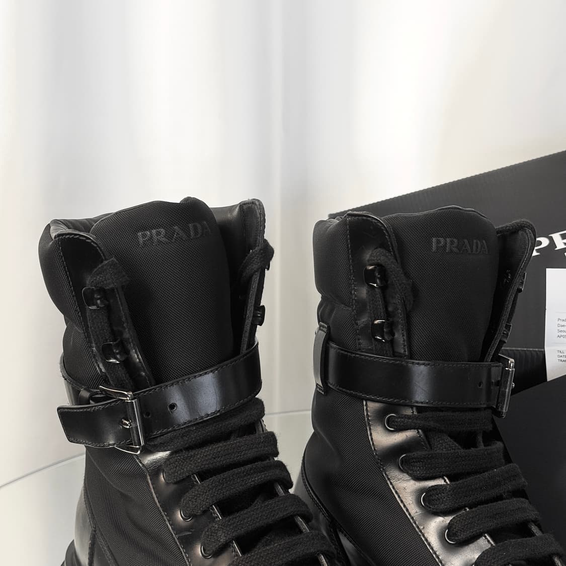 (270) 프라다 리나일론 브러시드 컴뱃 부츠 상품이미지5