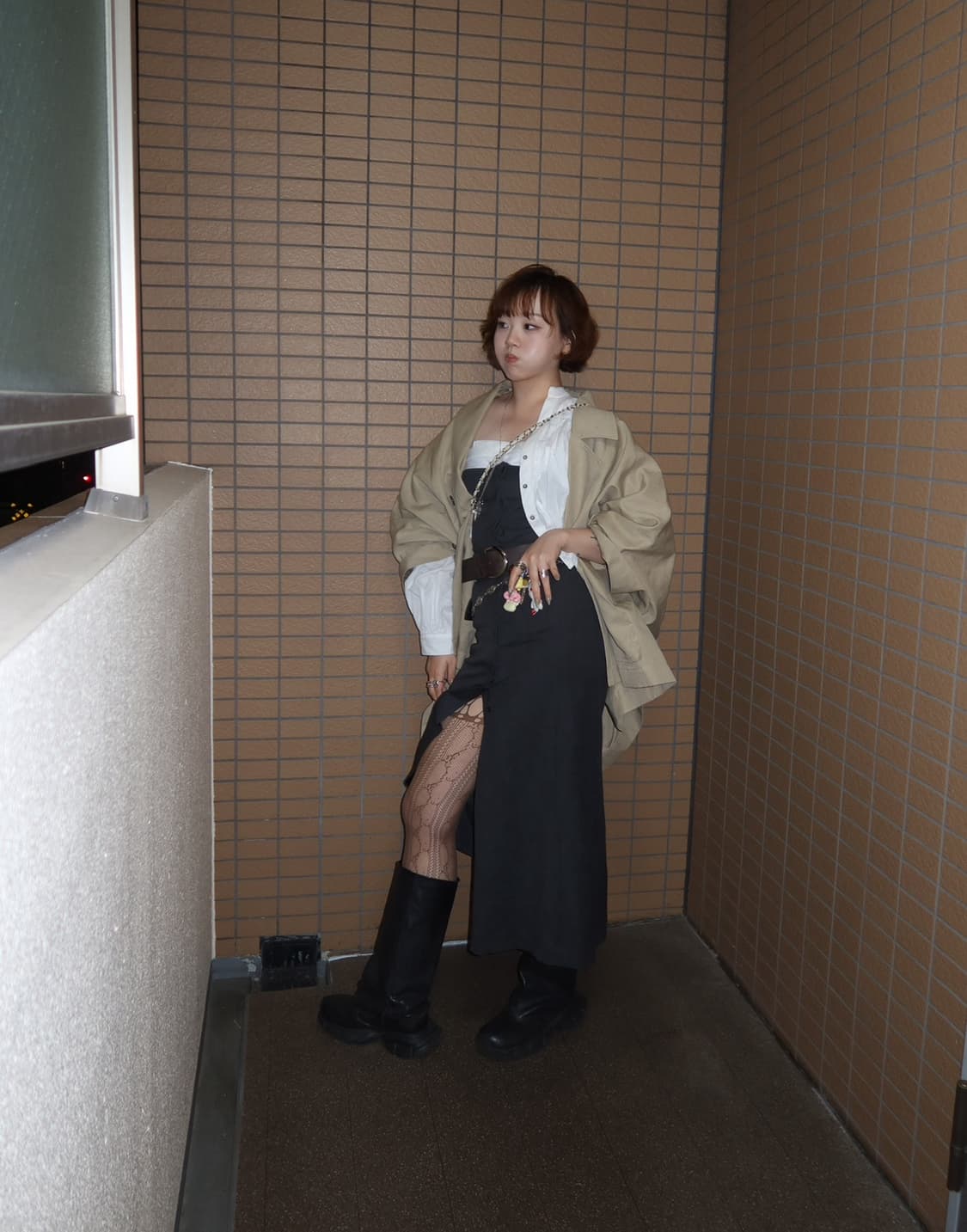 리토 스트럭쳐 트렌치 케이프 상품이미지2