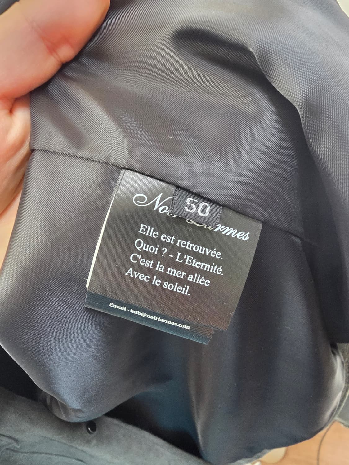 느와르 라르메스 스웨이드 자켓 그레이 50 상품이미지4