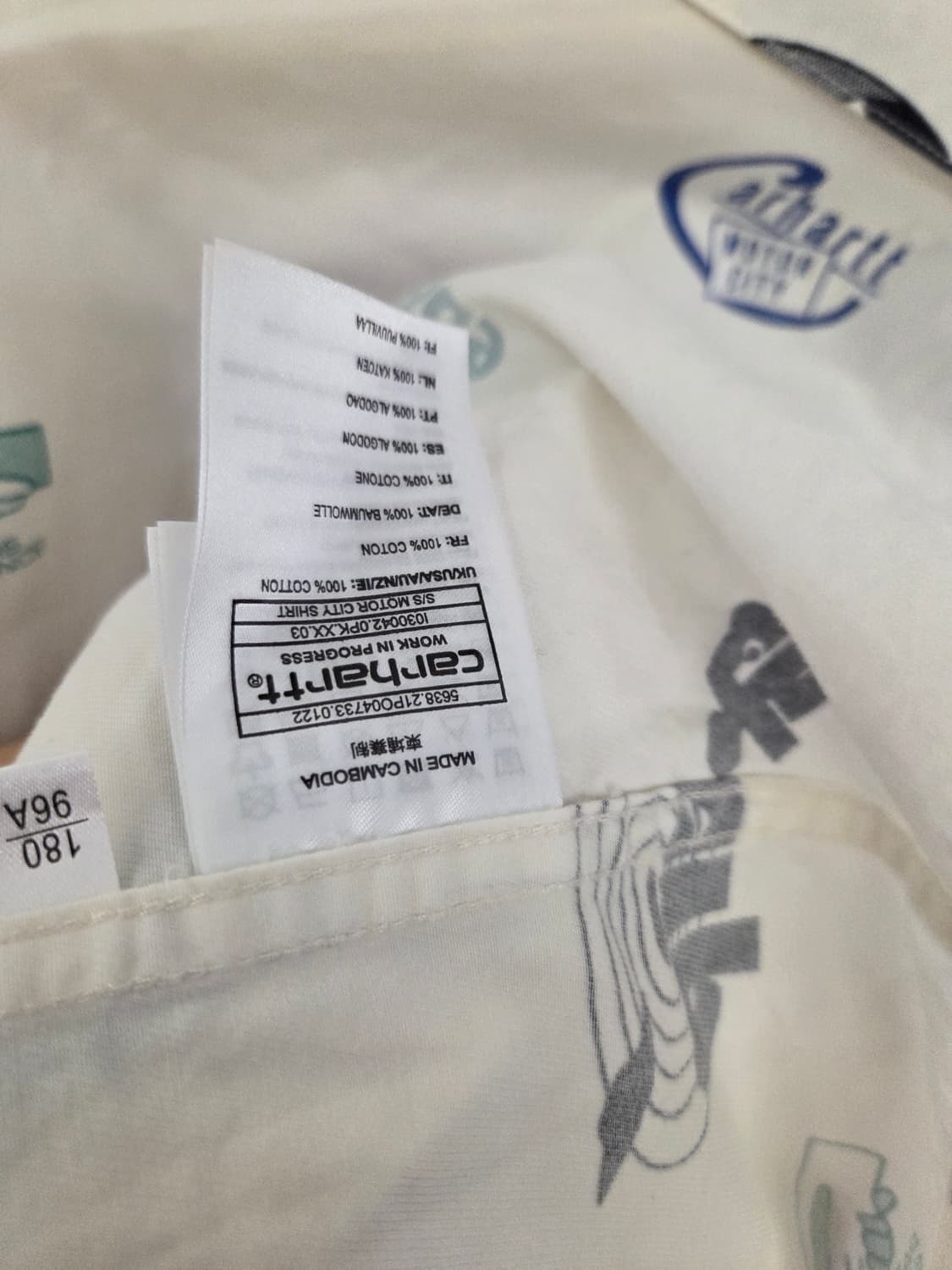 Carhartt 그래픽 반팔 셔츠 L 상품이미지6