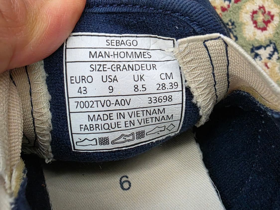 [최종할인] 세바고 SEBAGO Jack Surf 네이비 슬립온 275 상품이미지4