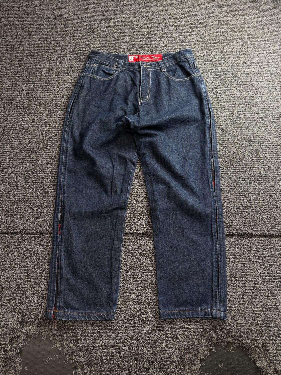 00s MLB 올드스쿨 자수 힙합 와이드 데님 팬츠 4217  상품이미지2