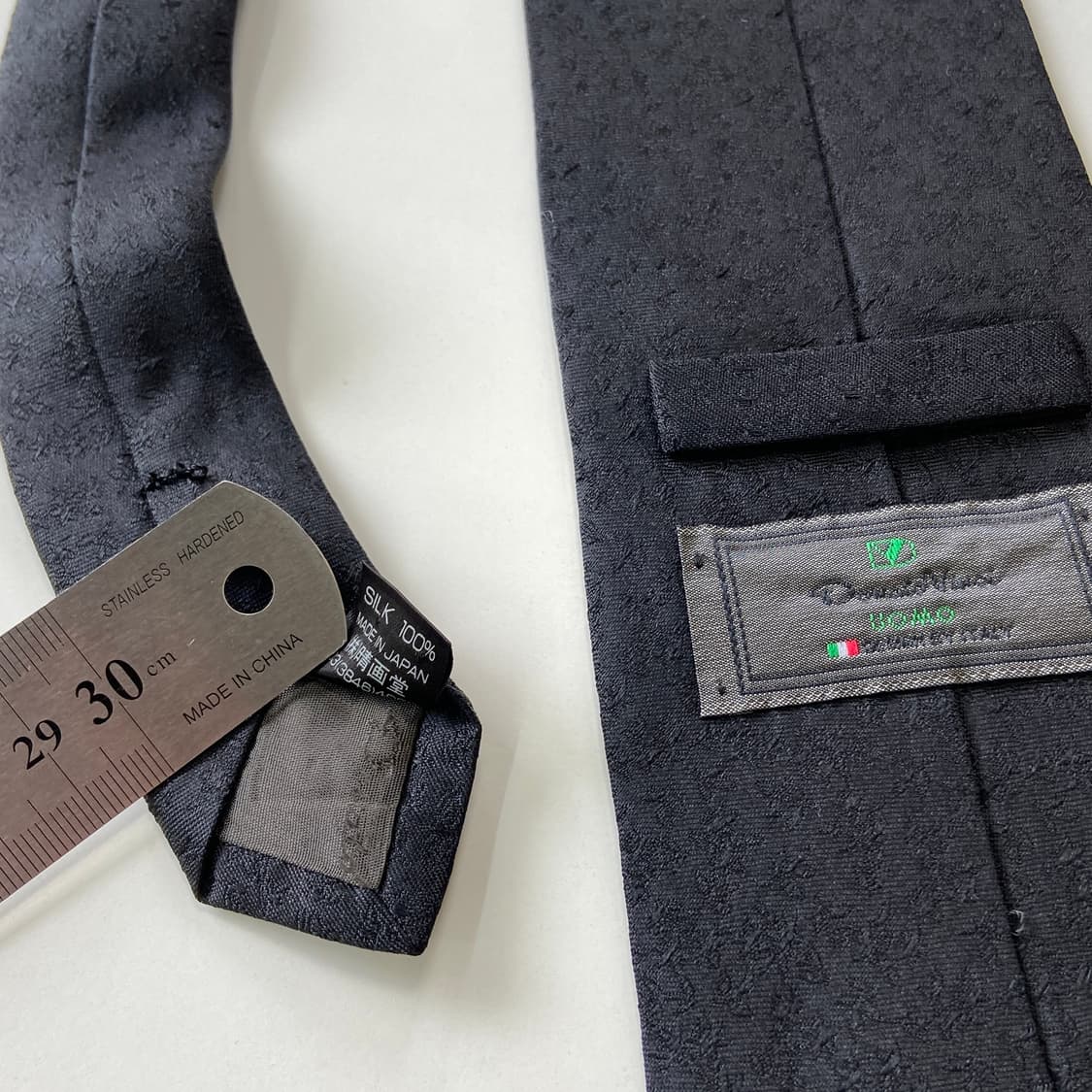 Donato Vinci 블랙 실크 이태리 넥타이 상품이미지5