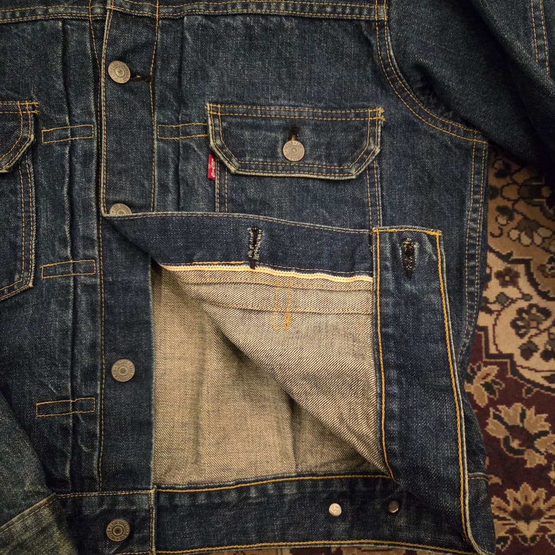 리바이스 lvc 2세대 데님자켓 40 71507 타입투 상품이미지4