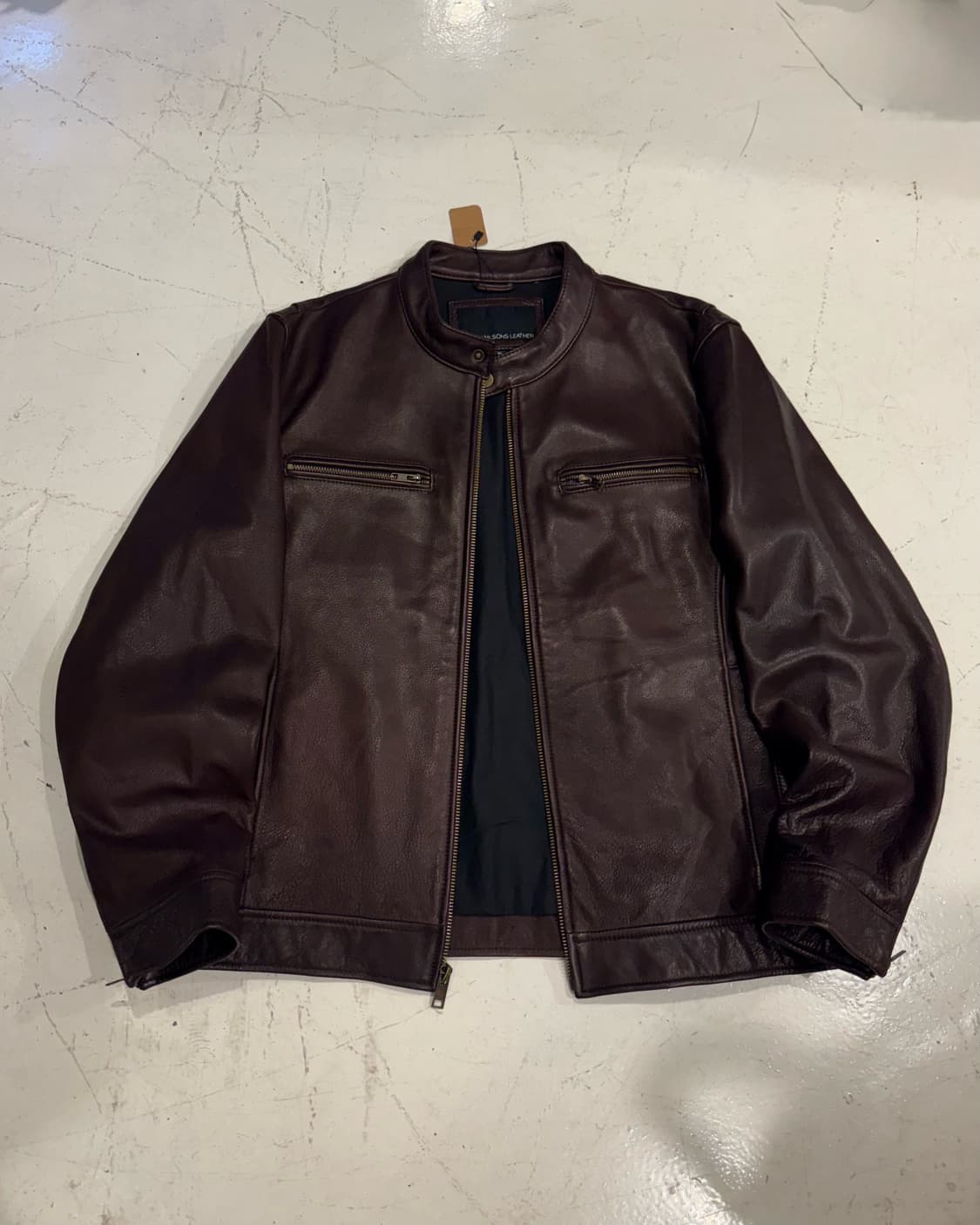 WILSONS LEATHER 브라운 천연가죽 자켓 상품이미지1