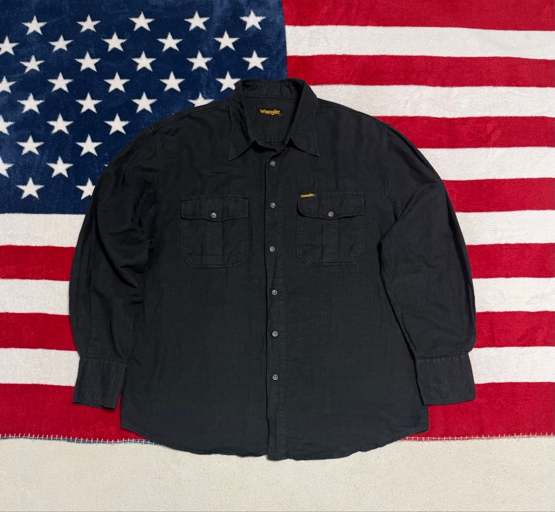 랭글러 린넨셔츠 Wrangler Linen 빈티지 워크셔츠 [XL] 상품이미지6