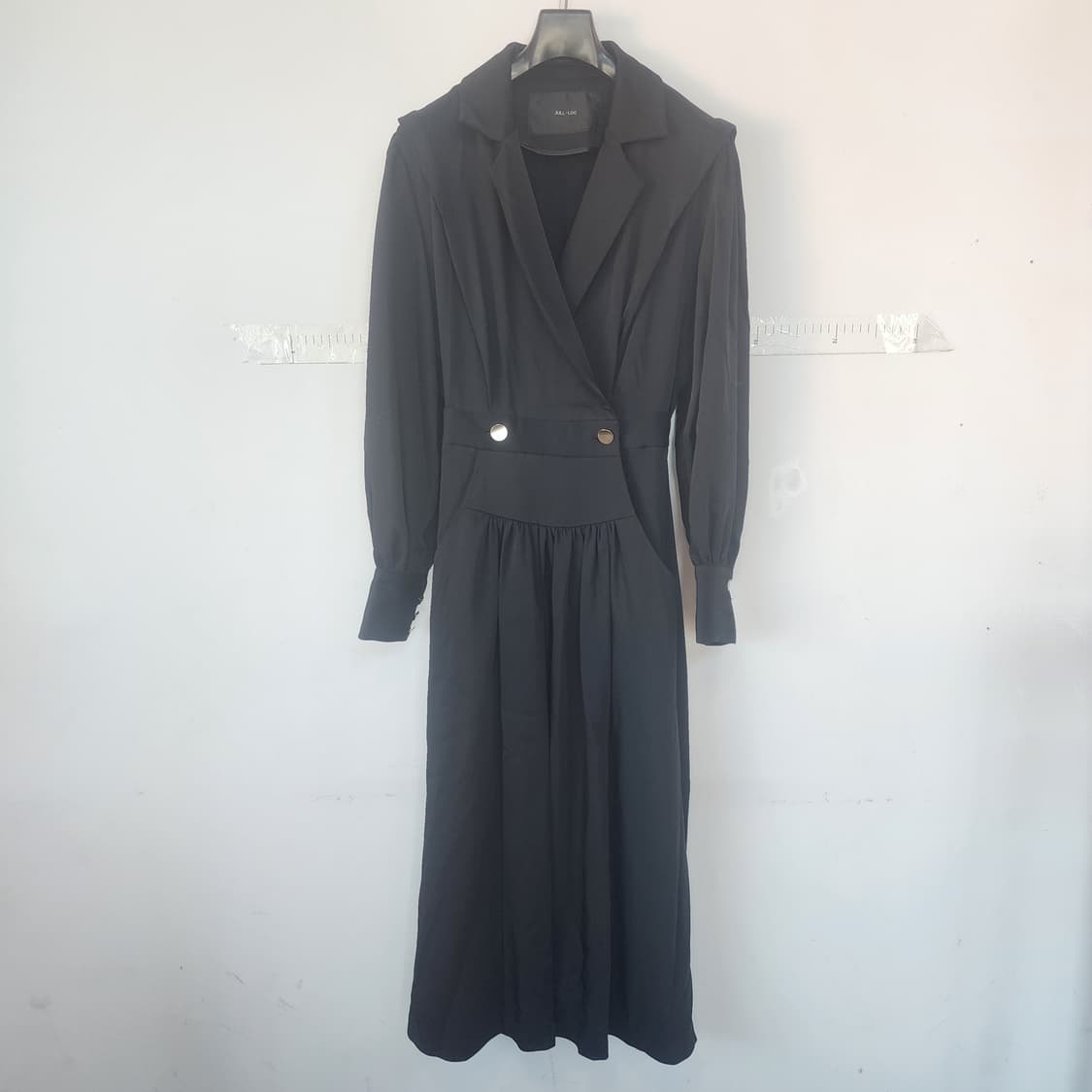 JULL LOG 블랙 롱 원피스 상품이미지1