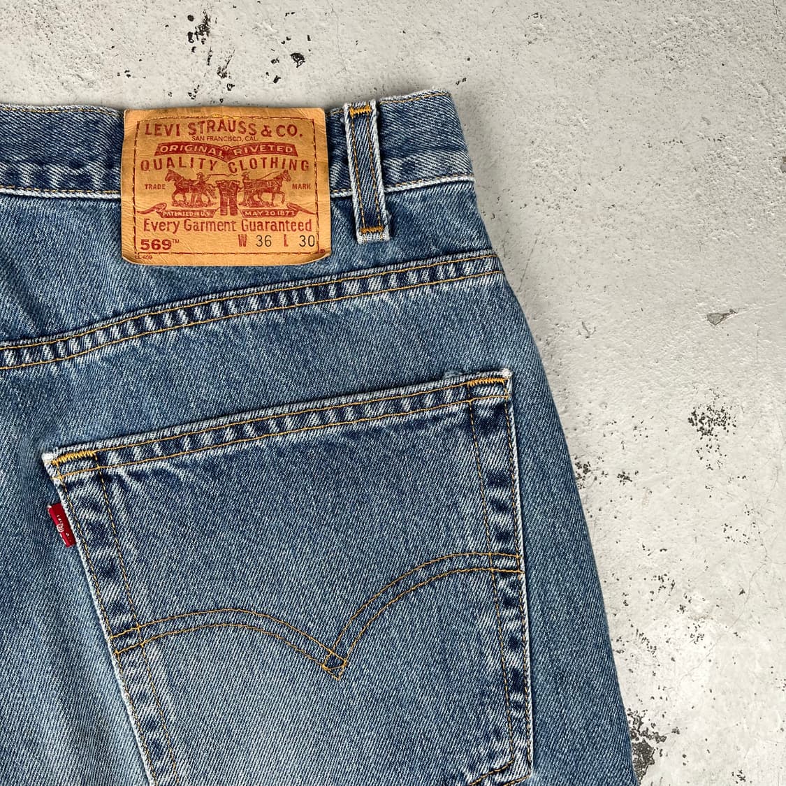 빈티지 리바이스 569 루즈 스트레이트핏 데님 상품이미지6