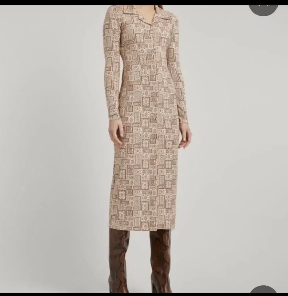 팔로마울 Palomawool 패턴 롱 원피스 M 상품이미지2