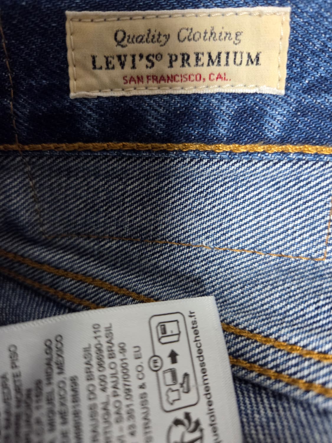 리바이스 568 30*30 중청 새제품급 상품이미지5