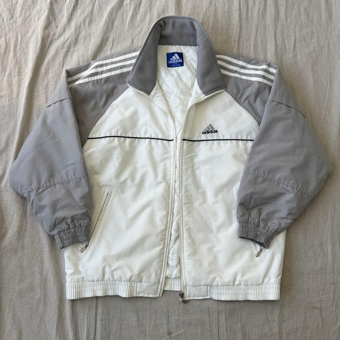 아디다스 올드스쿨 사이드라인 누빔 점퍼 100(105) 상품이미지1