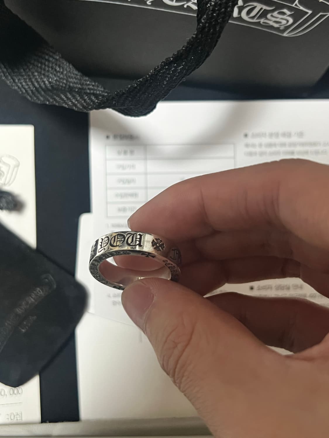 [us9] 크롬하츠 퍽유링 6mm 상품이미지3