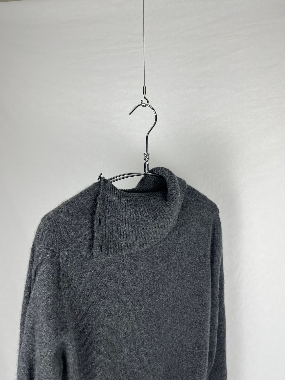 100% Cashmere 자개 단추 니트  상품이미지5