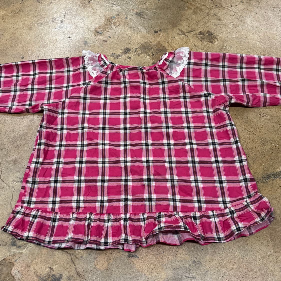 헬로키티 체크 파자마 잠옷  상품이미지4