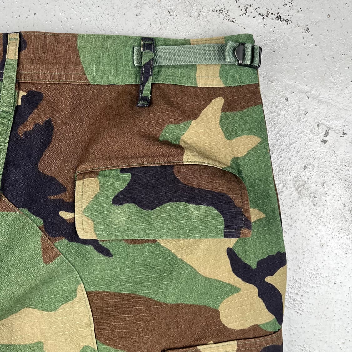빈티지 Us army 립스탑 엑스트라 컷오프 카모 쇼츠 상품이미지6